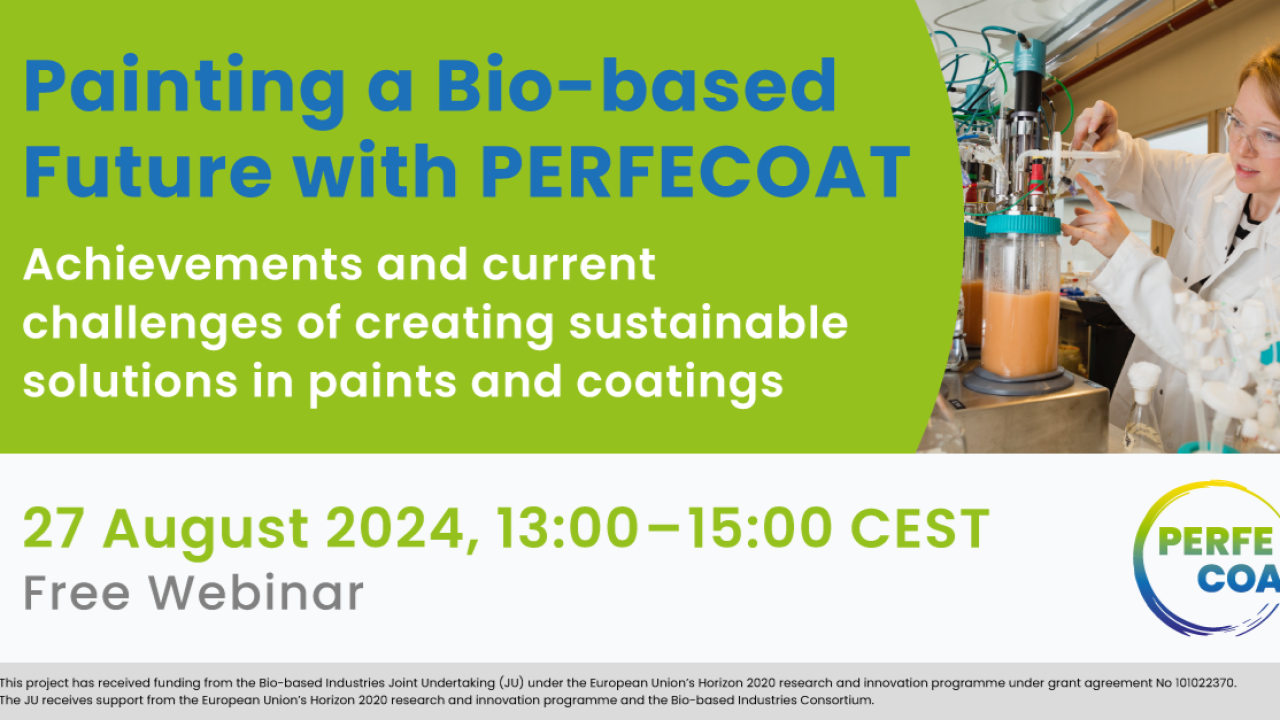 Banner - PERFECOAT-Workshop: Painting a Bio-based Future with PERFECOAT (online)